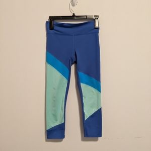 Joy Lab blue green cropped work out leggings size XS